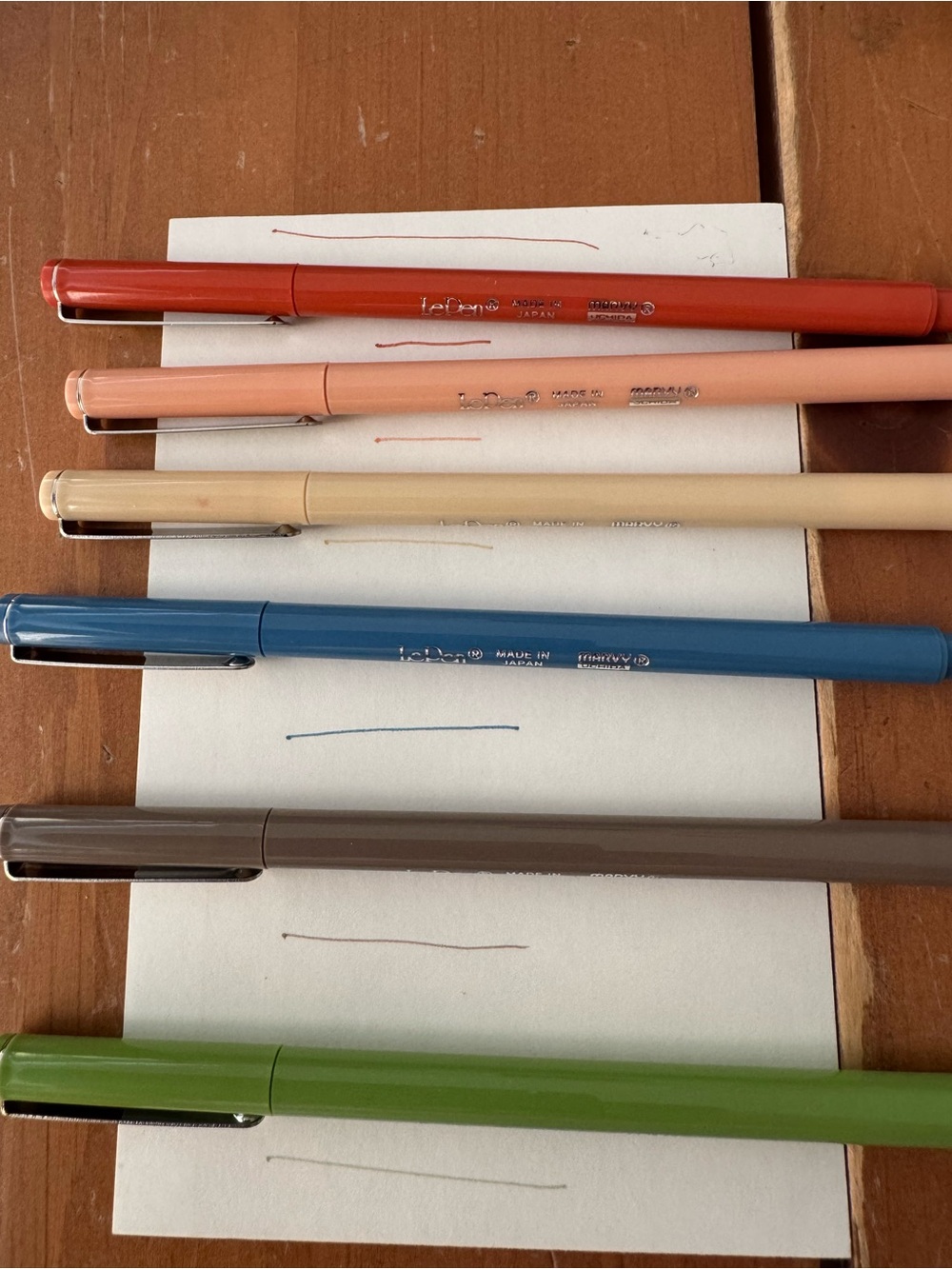 LePen Earth Premium Fine Line Pen Set — Assorted Earth Tones